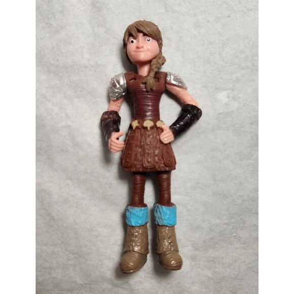 How To Train Your Dragon 5" Snotlout And 5" Astrid Action Figures Pre-owned - Picture 5 of 6